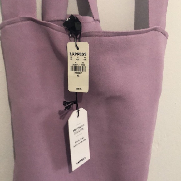Express Body Contour Collection Crop Top! Lilac Brand New! - Picture 2 of 5